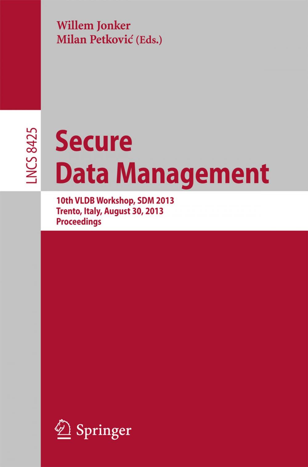 Big bigCover of Secure Data Management