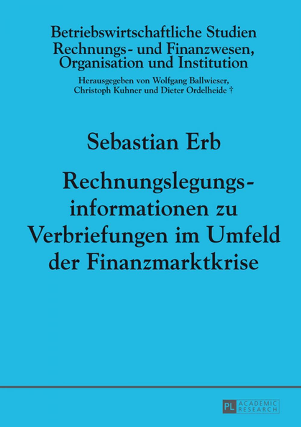 Big bigCover of Rechnungslegungsinformationen zu Verbriefungen im Umfeld der Finanzmarktkrise