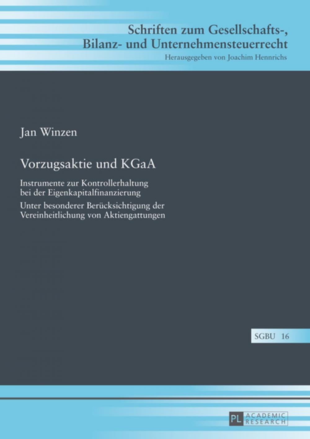 Big bigCover of Vorzugsaktie und KGaA