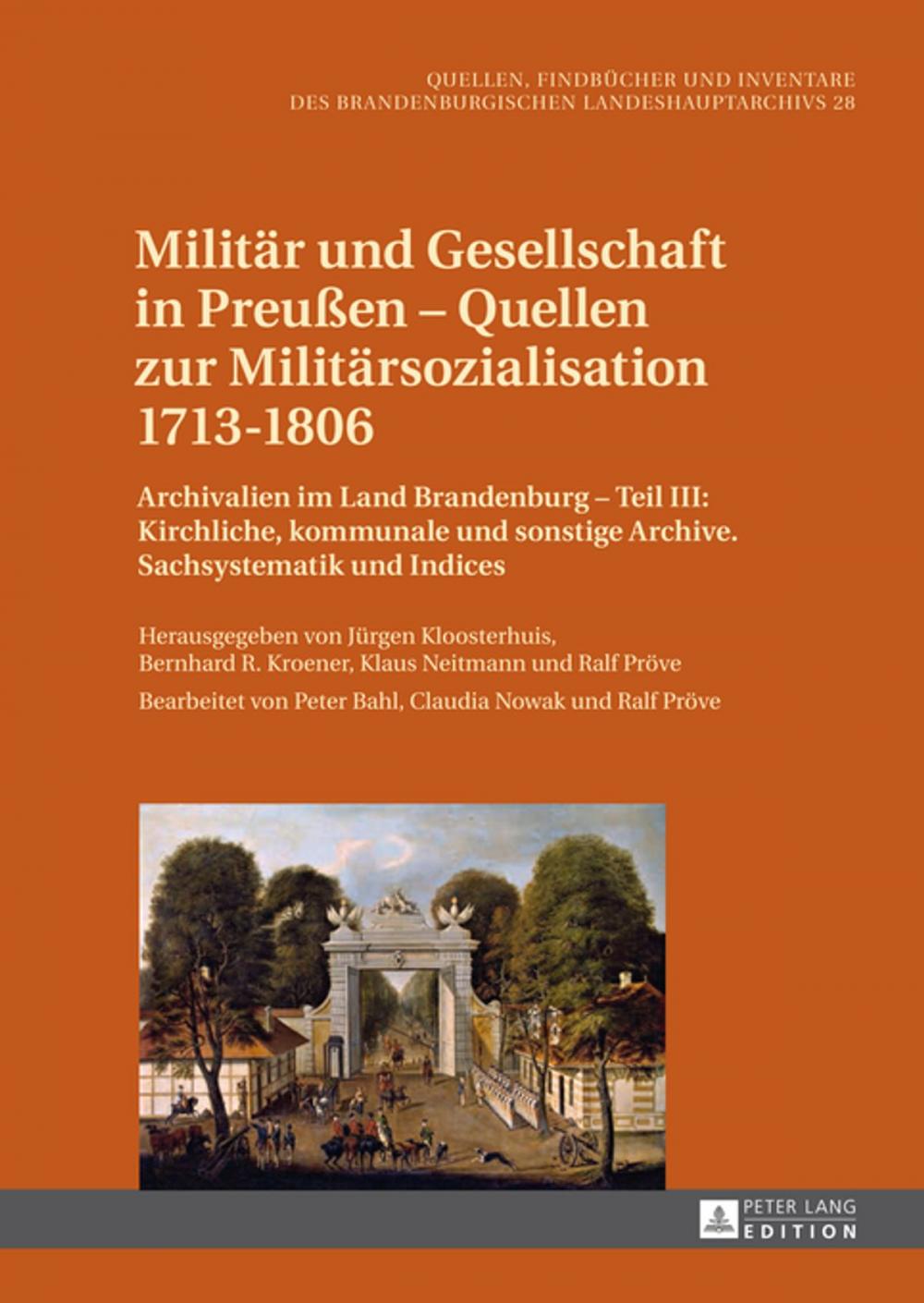 Big bigCover of Militaer und Gesellschaft in Preußen Quellen zur Militaersozialisation 17131806