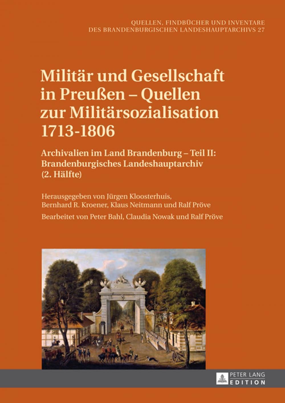 Big bigCover of Militaer und Gesellschaft in Preußen Quellen zur Militaersozialisation 17131806