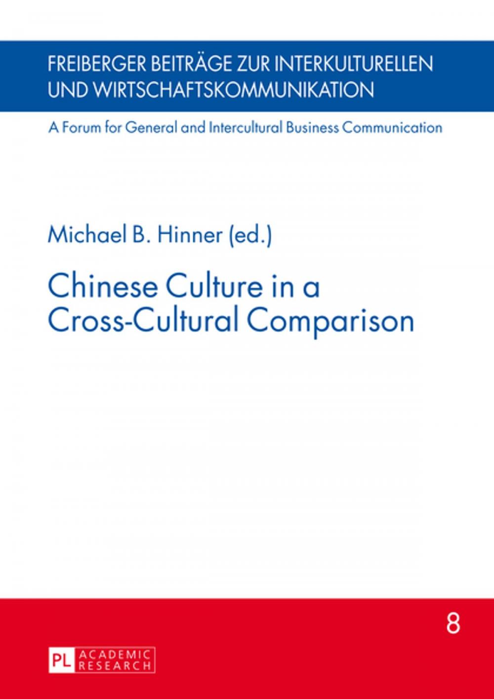 Big bigCover of Chinese Culture in a Cross-Cultural Comparison