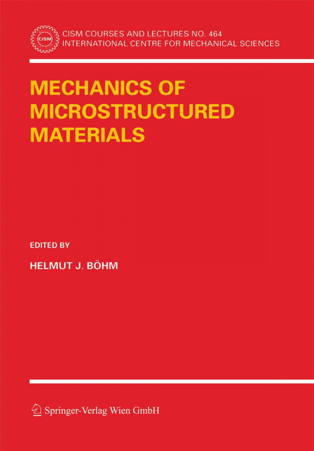 Big bigCover of Mechanics of Microstructured Materials