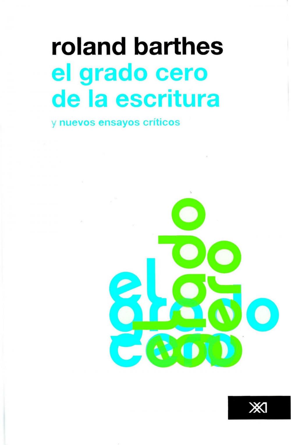 Big bigCover of El grado cero de la escritura