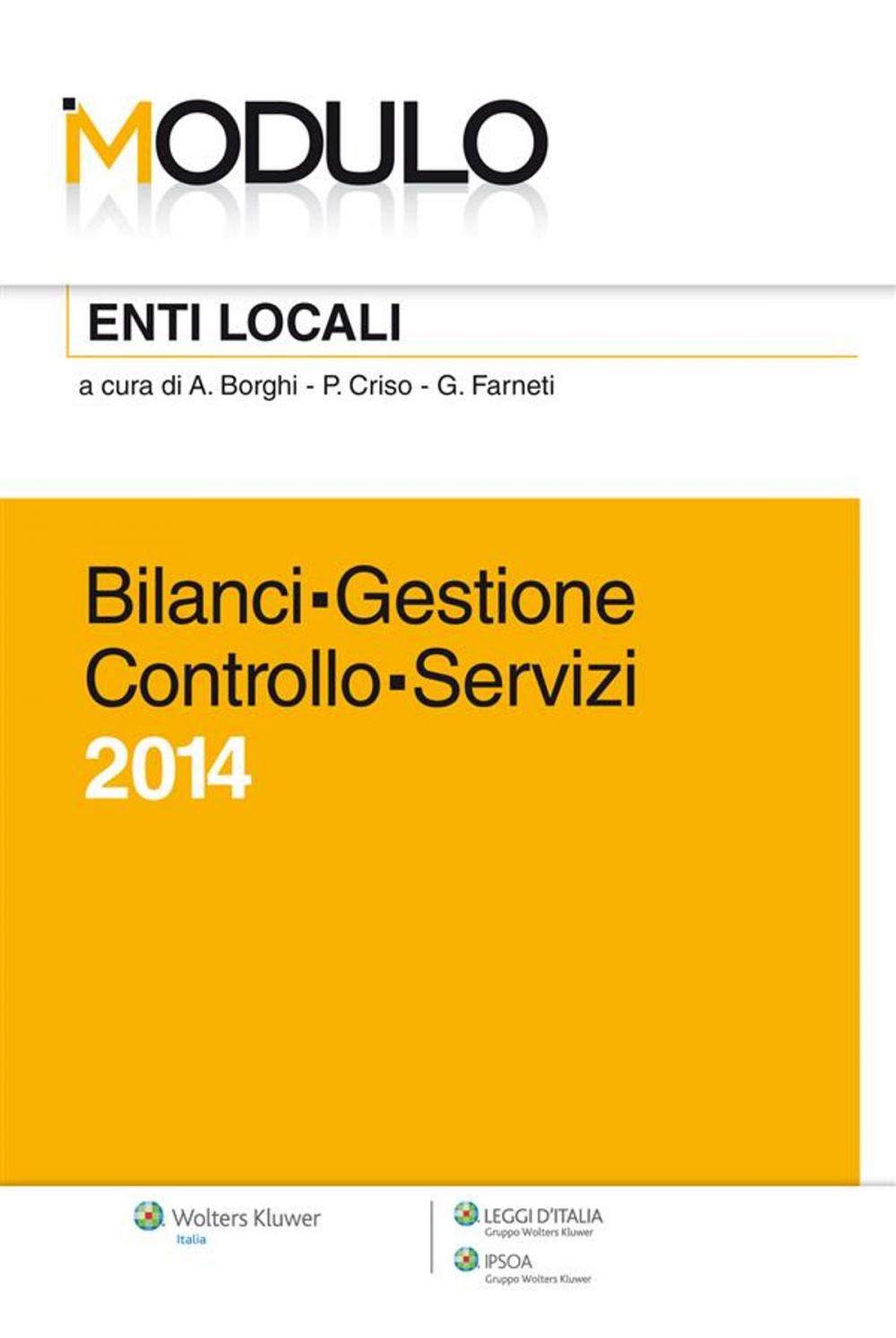 Big bigCover of Modulo Bilanci - Gestione - Controlli - Servizi