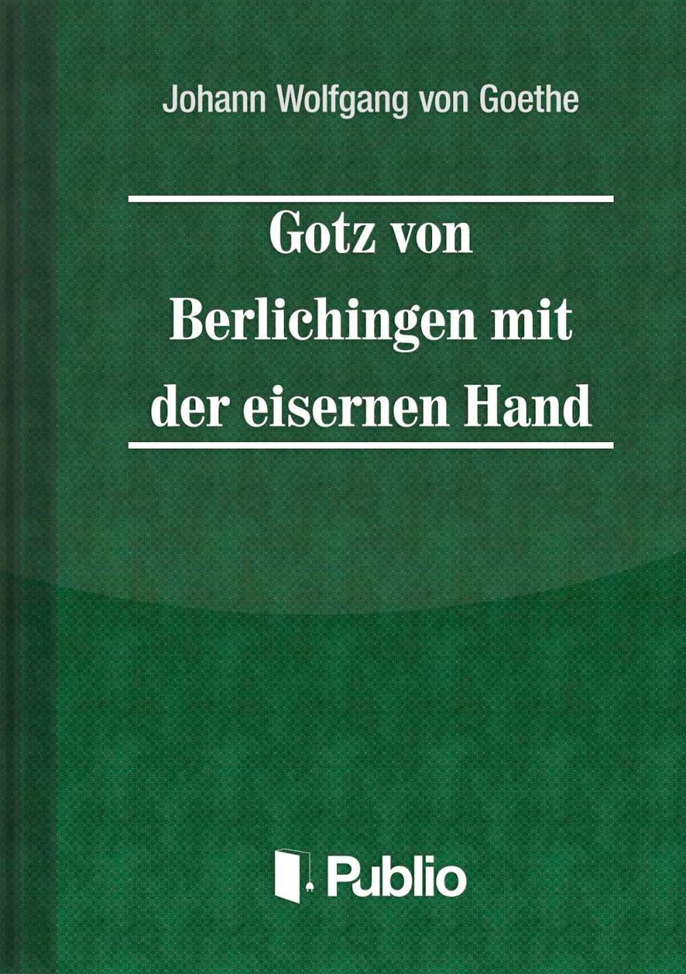 Big bigCover of Goetz von Berlichingen mit der eisernen Hand