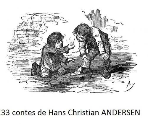 Cover of the book 33 contes d'ANDERSEN by Hans Christian ANDERSEN, Line BONNEVILLE, Line.B