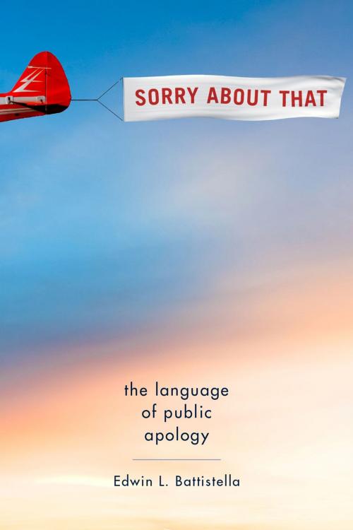 Cover of the book Sorry About That by Edwin L. Battistella, Oxford University Press