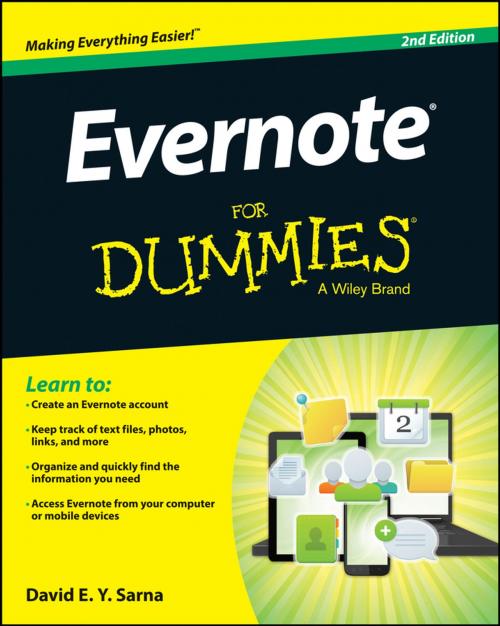 Cover of the book Evernote For Dummies by David E. Y. Sarna, Wiley