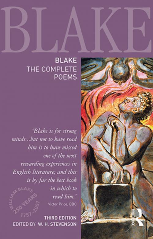 Cover of the book Blake: The Complete Poems by , Taylor and Francis