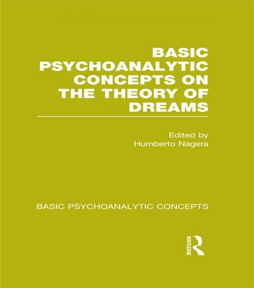 Cover of the book Basic Psychoanalytic Concepts on the Theory of Dreams by , Taylor and Francis