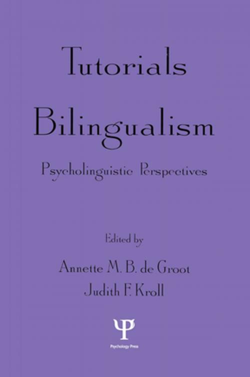 Cover of the book Tutorials in Bilingualism by , Taylor and Francis