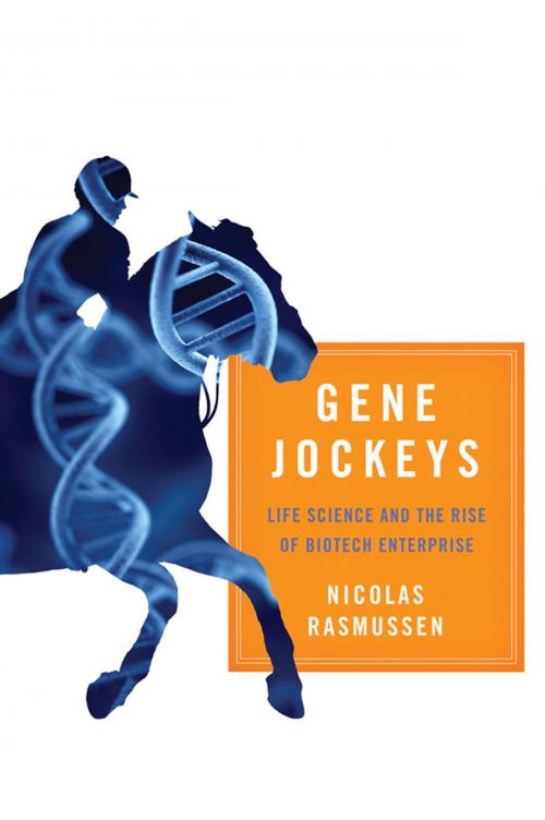 Cover of the book Gene Jockeys by Nicolas Rasmussen, Johns Hopkins University Press