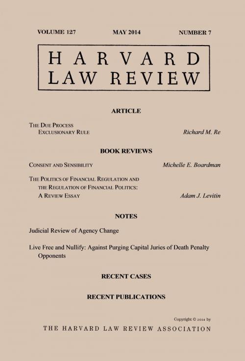 Cover of the book Harvard Law Review: Volume 127, Number 7 - May 2014 by Harvard Law Review, Quid Pro, LLC