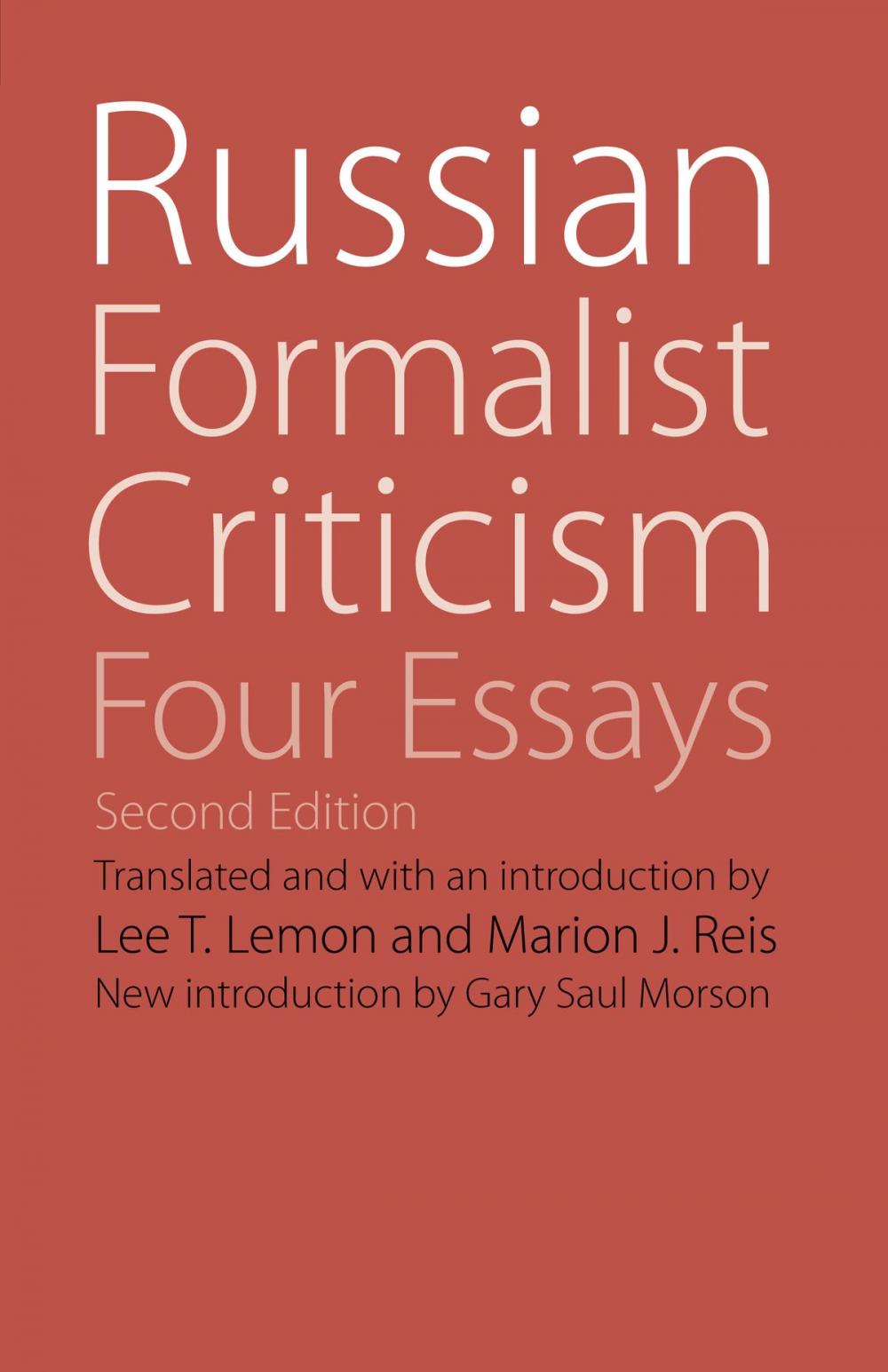 Big bigCover of Russian Formalist Criticism