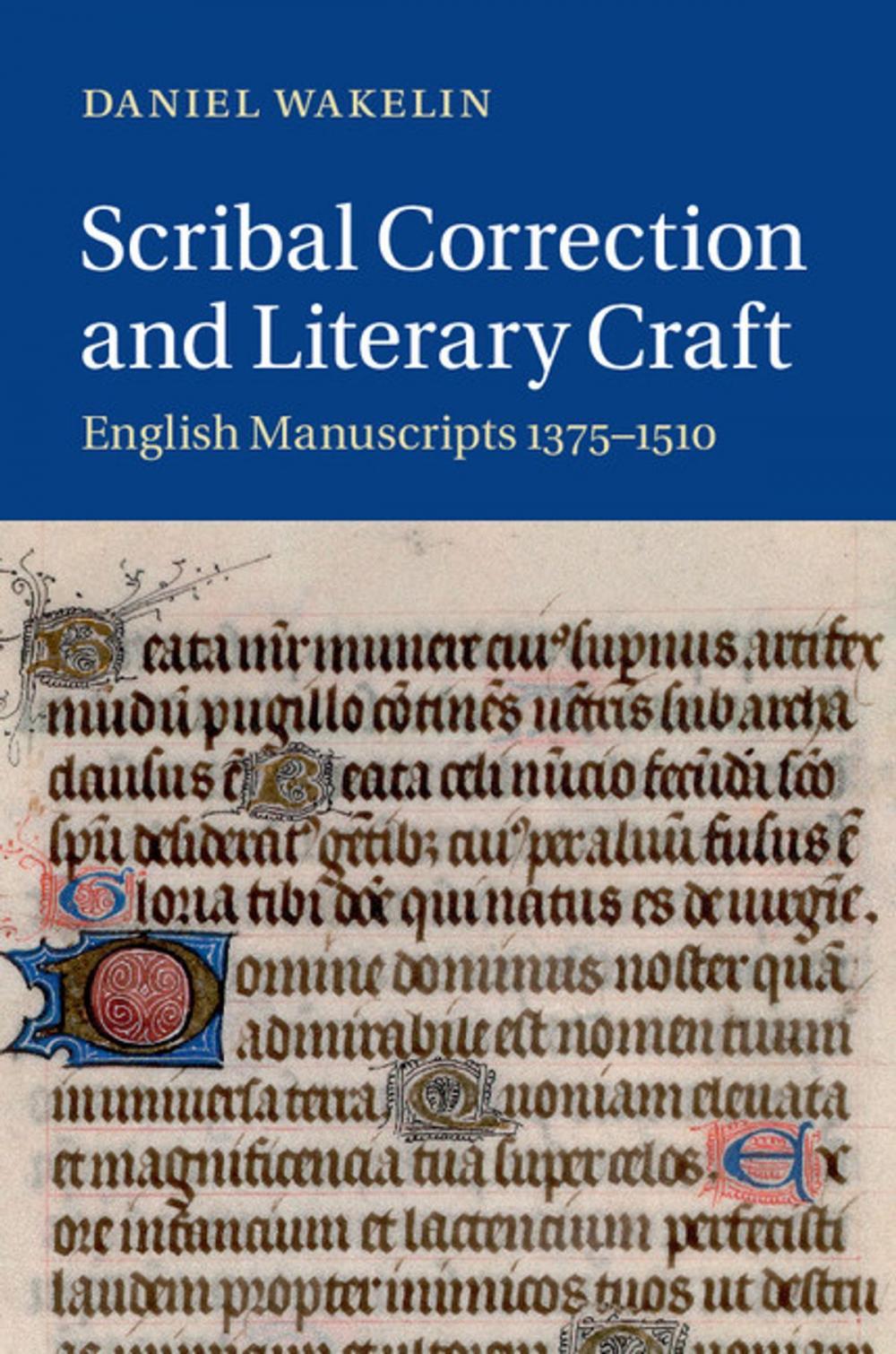 Big bigCover of Scribal Correction and Literary Craft