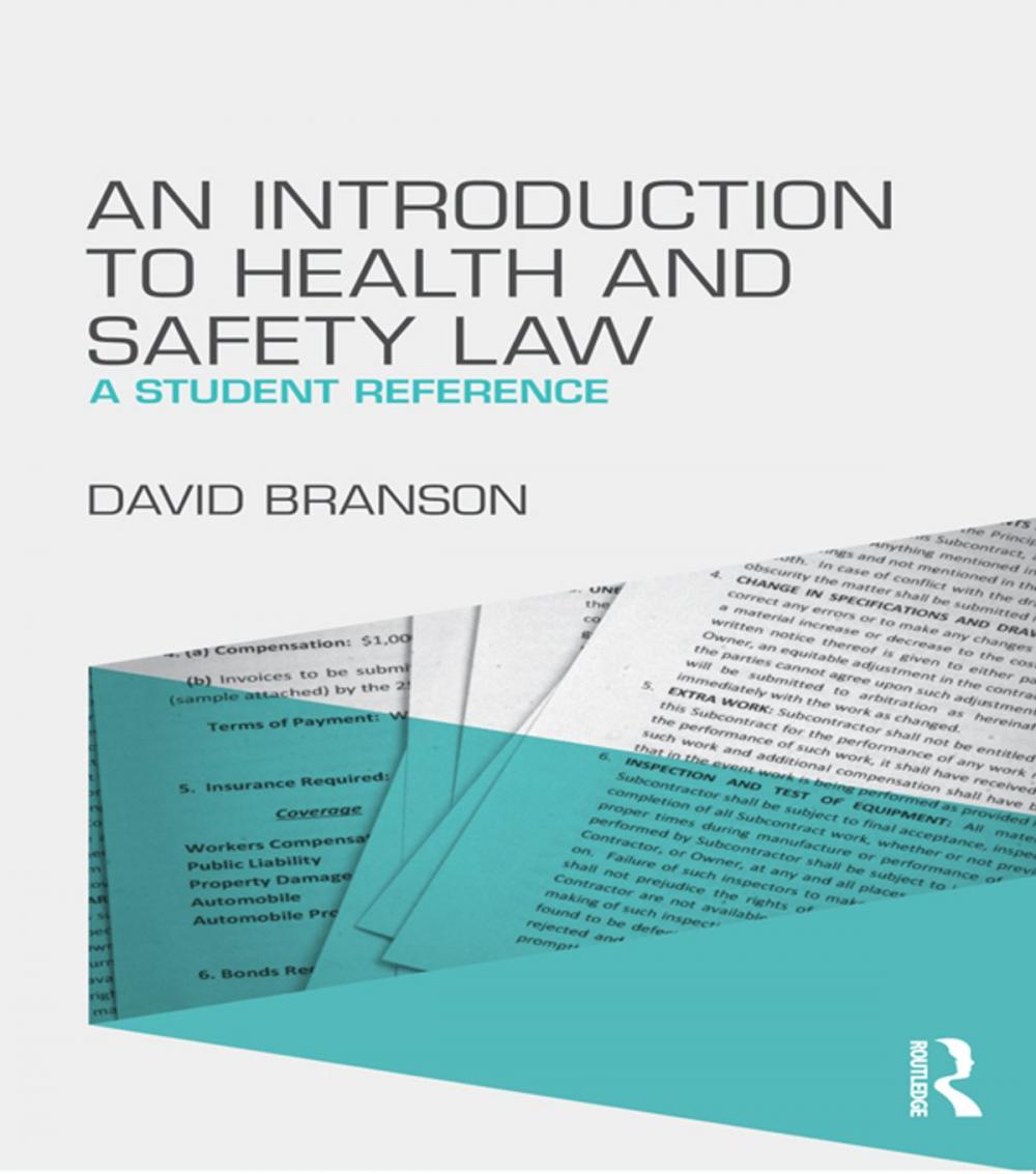 Big bigCover of An Introduction to Health and Safety Law