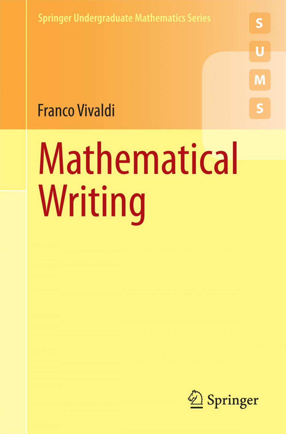 Big bigCover of Mathematical Writing