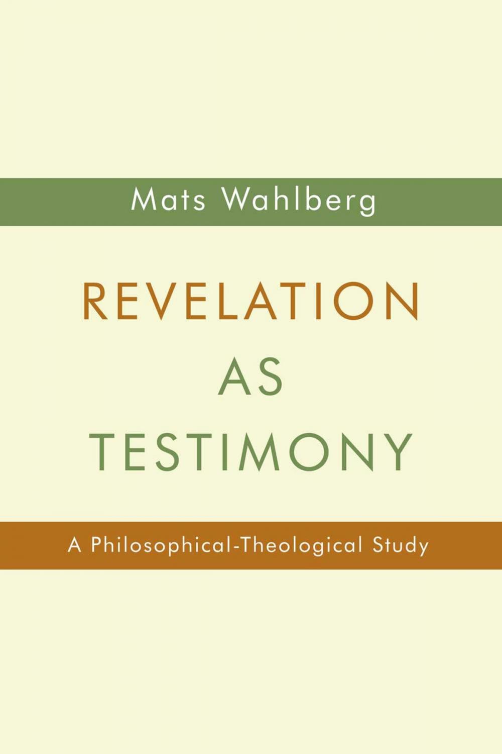 Big bigCover of Revelation as Testimony