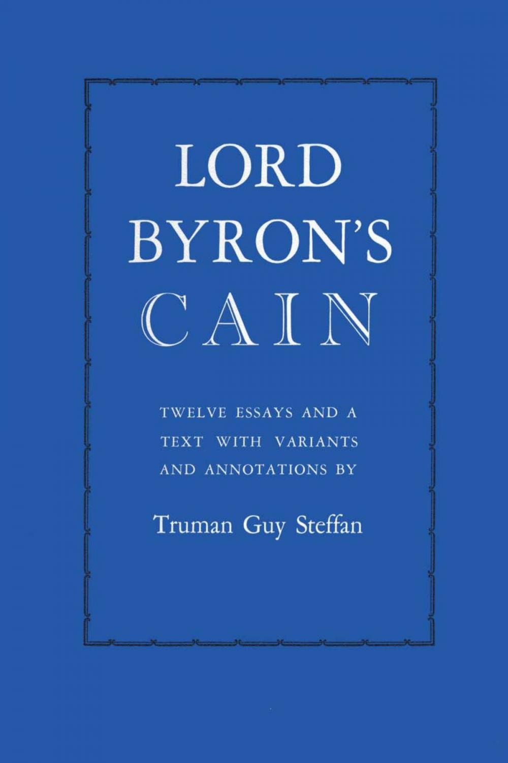 Big bigCover of Lord Byron's Cain