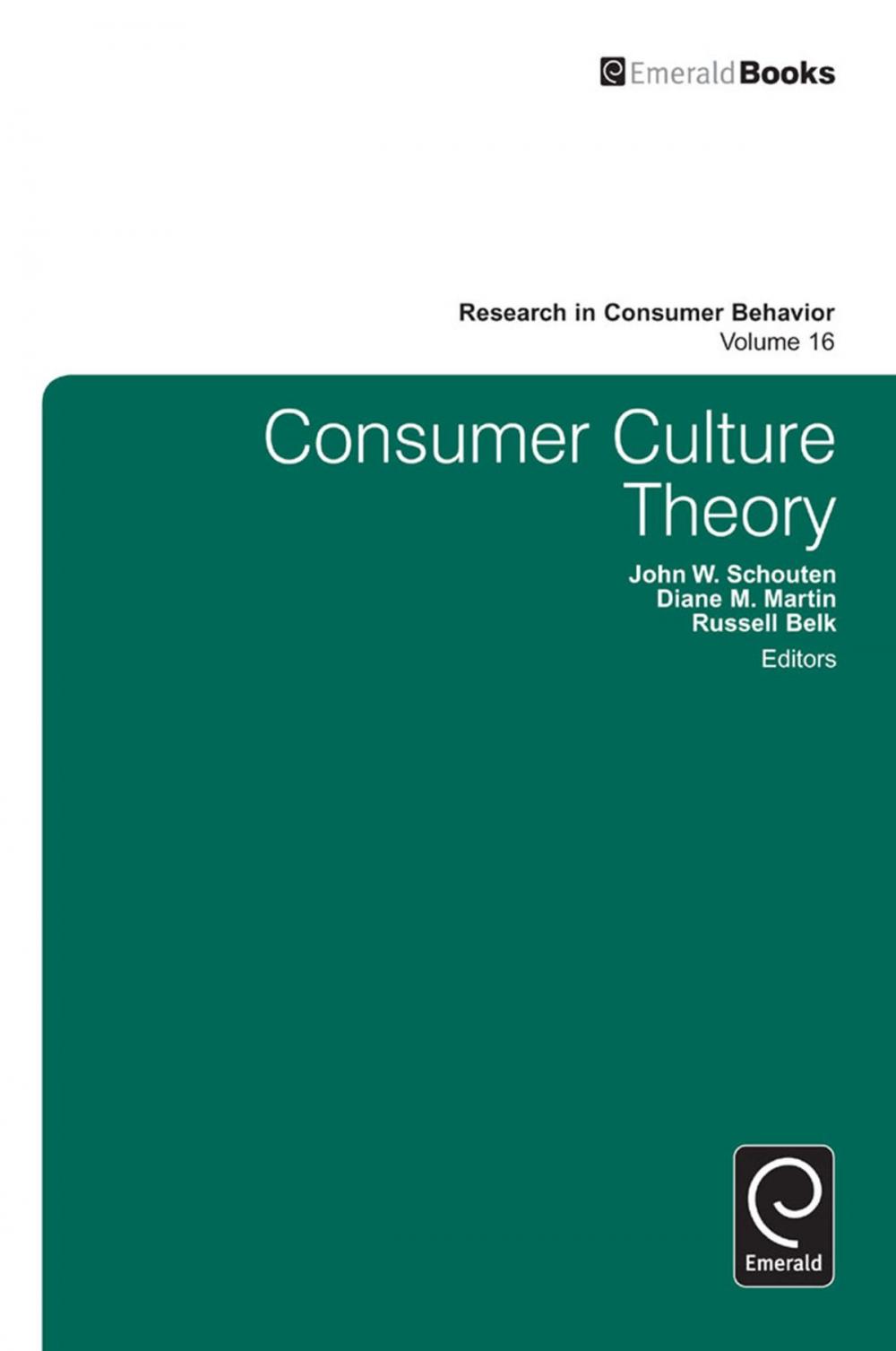 Big bigCover of Consumer Culture Theory