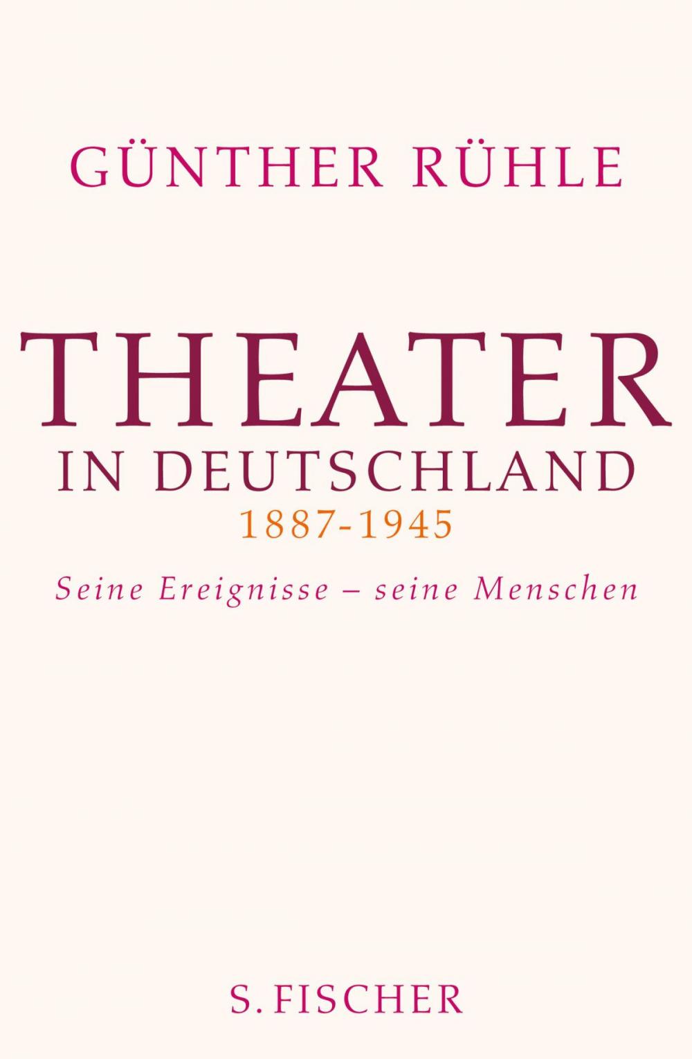 Big bigCover of Theater in Deutschland 1887-1945