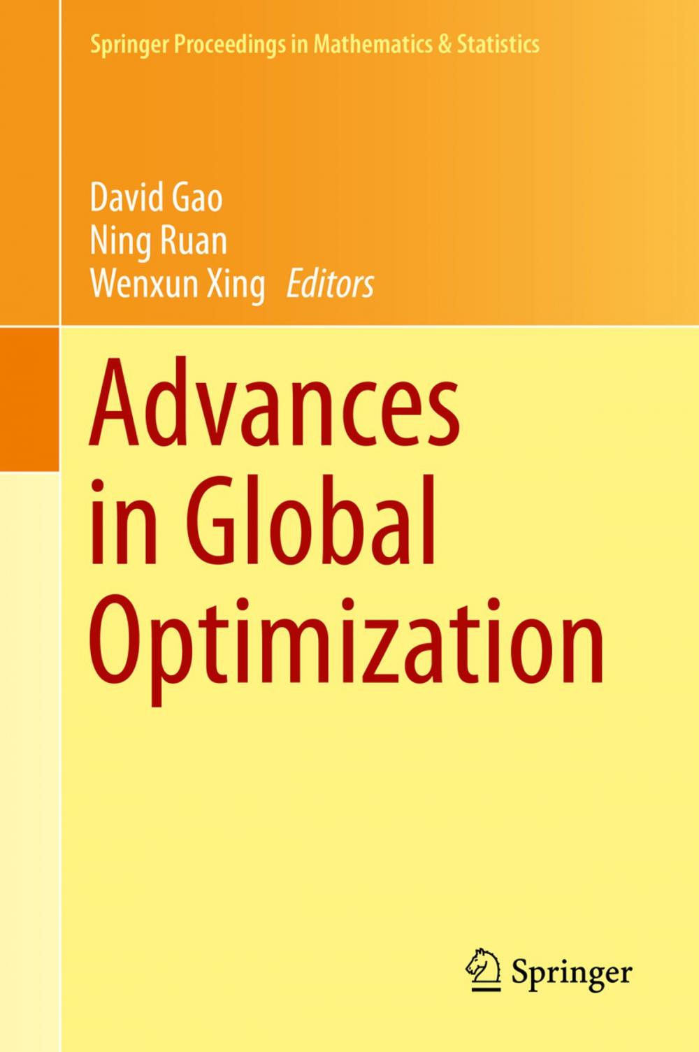 Big bigCover of Advances in Global Optimization