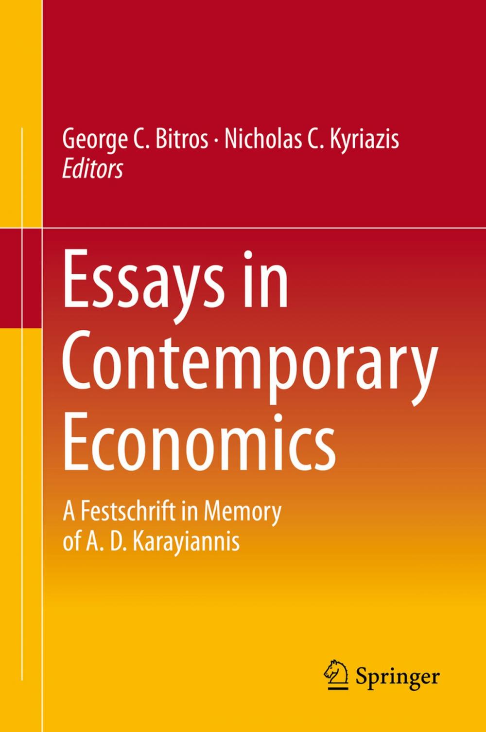 Big bigCover of Essays in Contemporary Economics