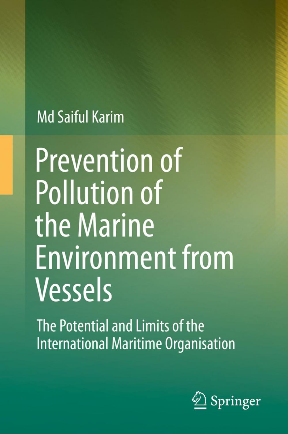 Big bigCover of Prevention of Pollution of the Marine Environment from Vessels