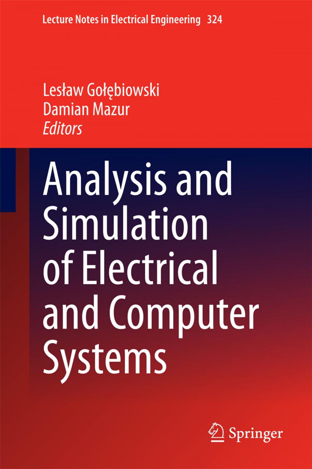 Big bigCover of Analysis and Simulation of Electrical and Computer Systems