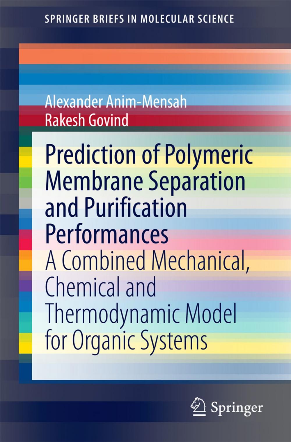Big bigCover of Prediction of Polymeric Membrane Separation and Purification Performances
