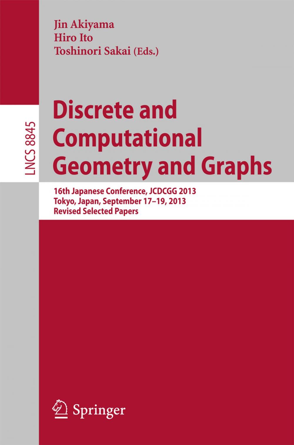 Big bigCover of Discrete and Computational Geometry and Graphs