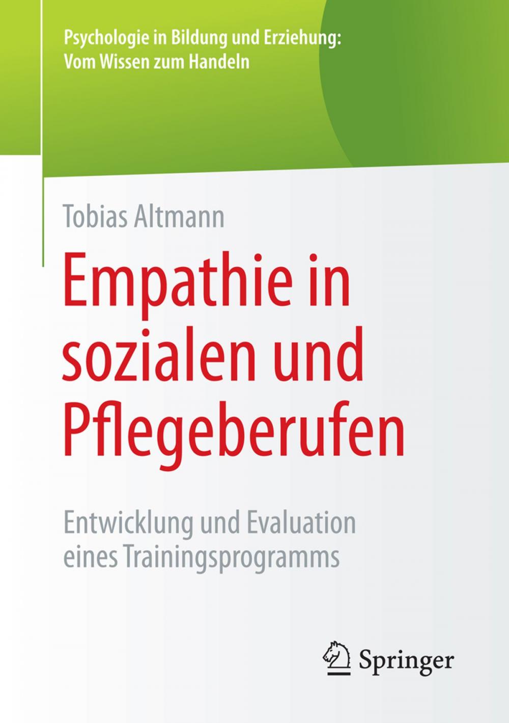 Big bigCover of Empathie in sozialen und Pflegeberufen