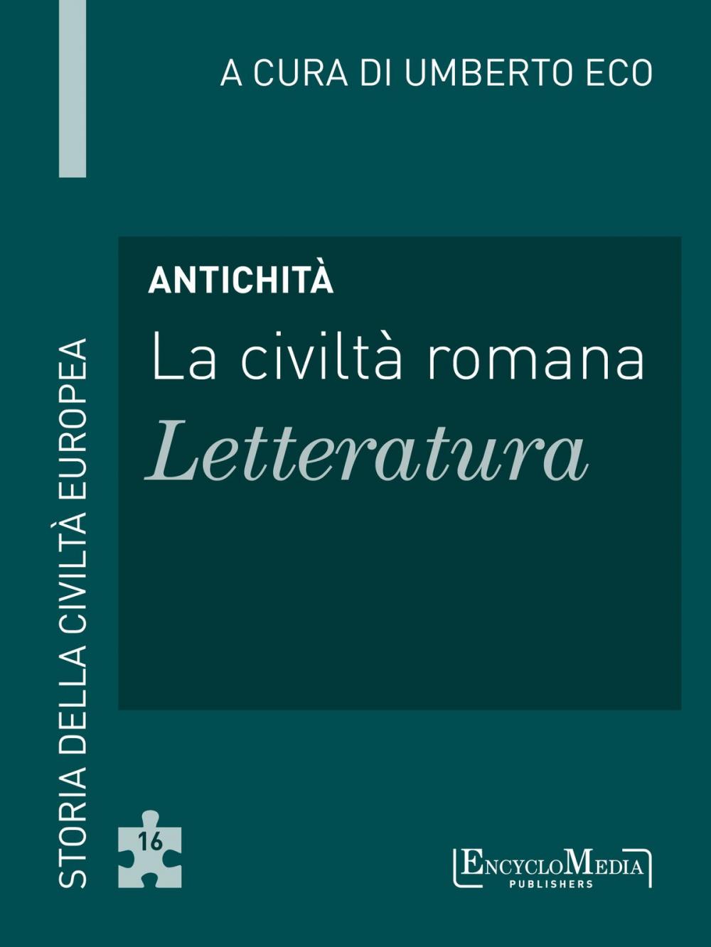 Big bigCover of Antichità - La civiltà romana - Letteratura