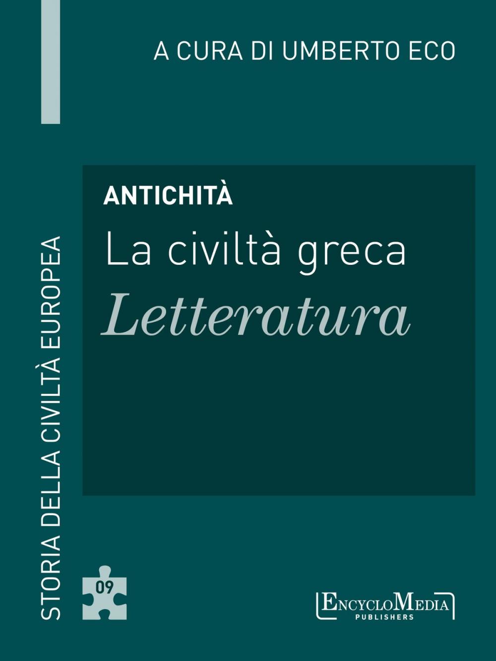 Big bigCover of Antichità - La civiltà greca - Letteratura