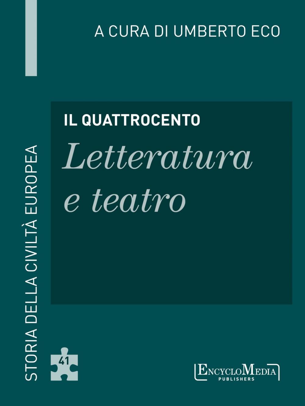 Big bigCover of Il Quattrocento - Letteratura e teatro