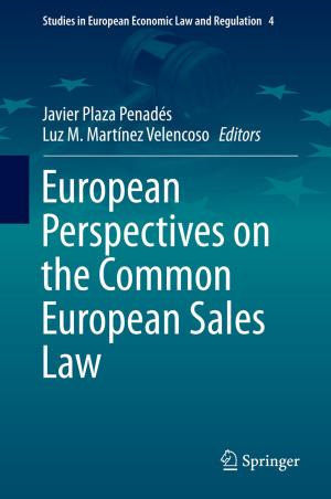Cover of the book European Perspectives on the Common European Sales Law by Anzhelika Antipova