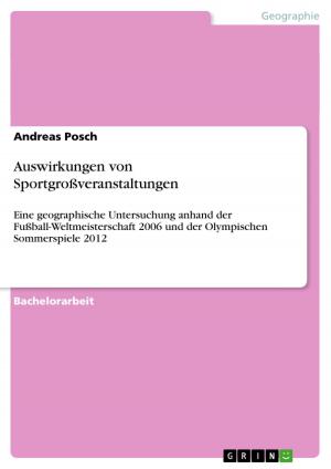 Cover of the book Auswirkungen von Sportgroßveranstaltungen by Natalie Schnar