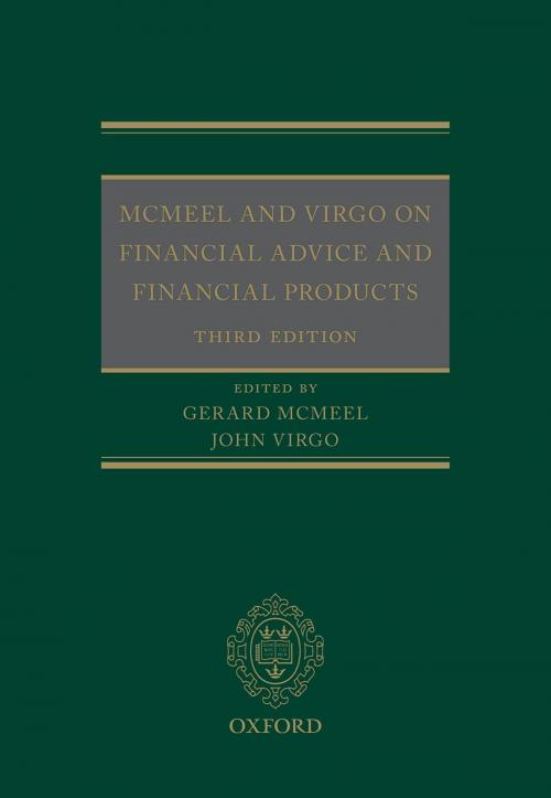 Cover of the book McMeel and Virgo On Financial Advice and Financial Products by , OUP Oxford