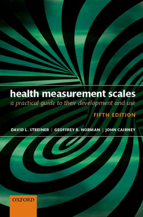 Cover of the book Health Measurement Scales by David L. Streiner, Geoffrey R. Norman, John Cairney, OUP Oxford