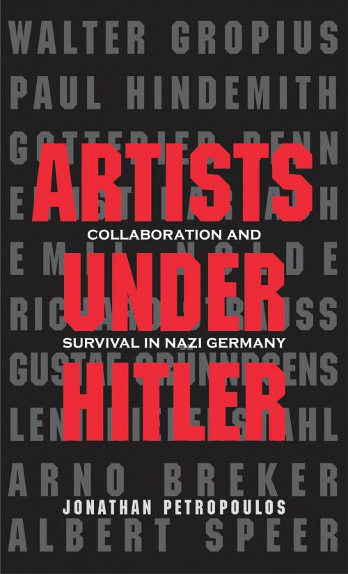 Cover of the book Artists Under Hitler by Jonathan Petropoulos, Yale University Press