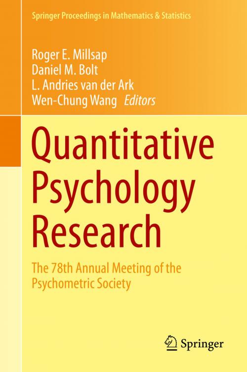 Cover of the book Quantitative Psychology Research by , Springer International Publishing