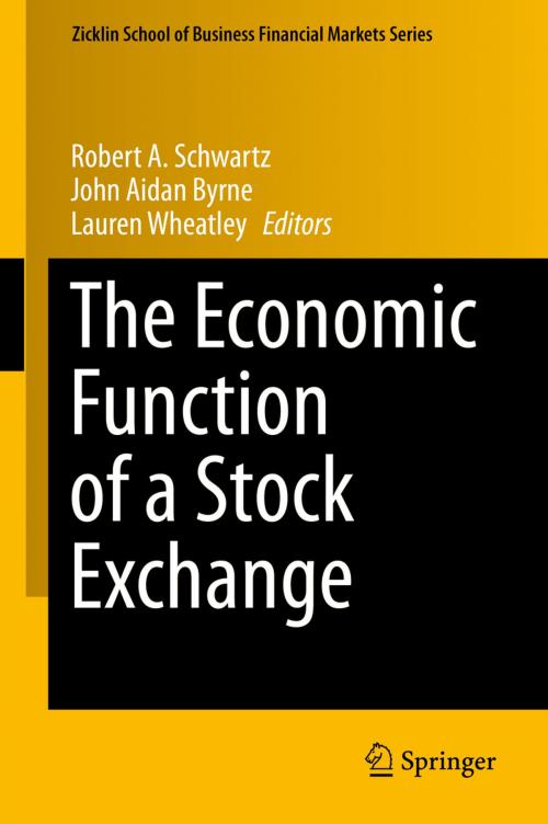 Cover of the book The Economic Function of a Stock Exchange by , Springer International Publishing