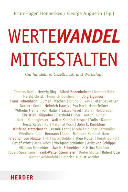 Cover of the book Wertewandel mitgestalten by , Verlag Herder