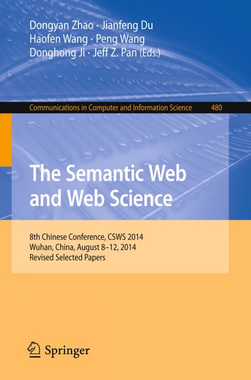 Cover of the book The Semantic Web and Web Science by , Springer Berlin Heidelberg