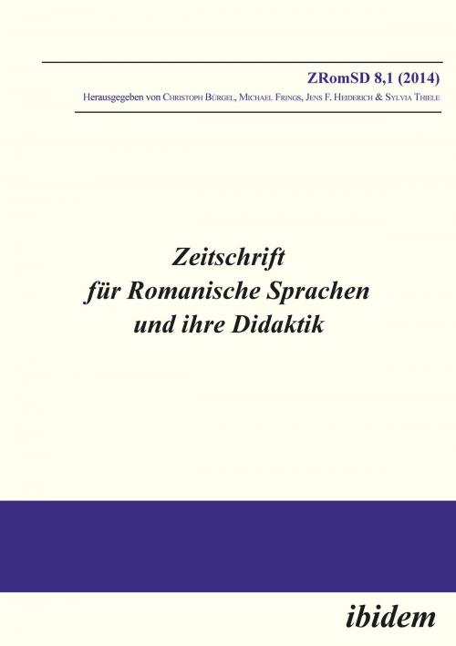 Cover of the book Zeitschrift für Romanische Sprachen und ihre Didaktik by , ibidem