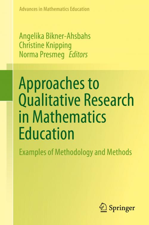 Cover of the book Approaches to Qualitative Research in Mathematics Education by , Springer Netherlands