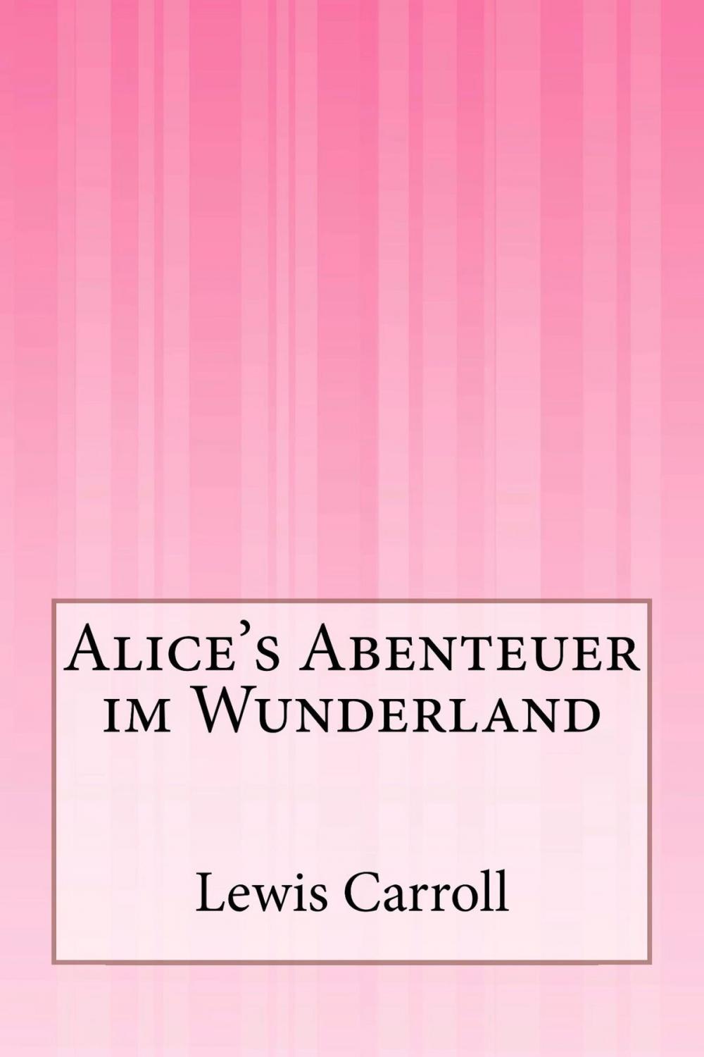 Big bigCover of Alice's Abenteuer im Wunderland