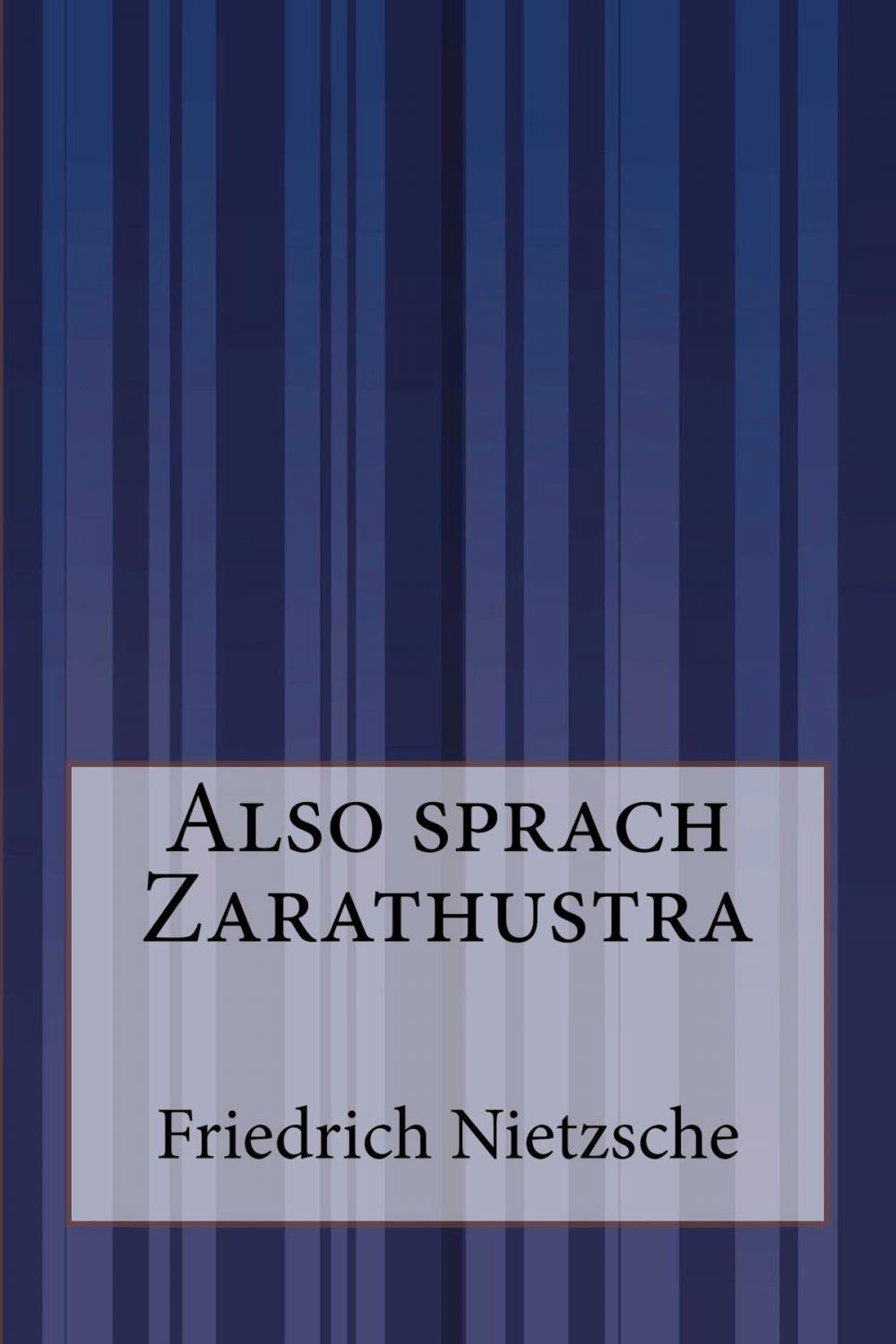 Big bigCover of Also sprach Zarathustra