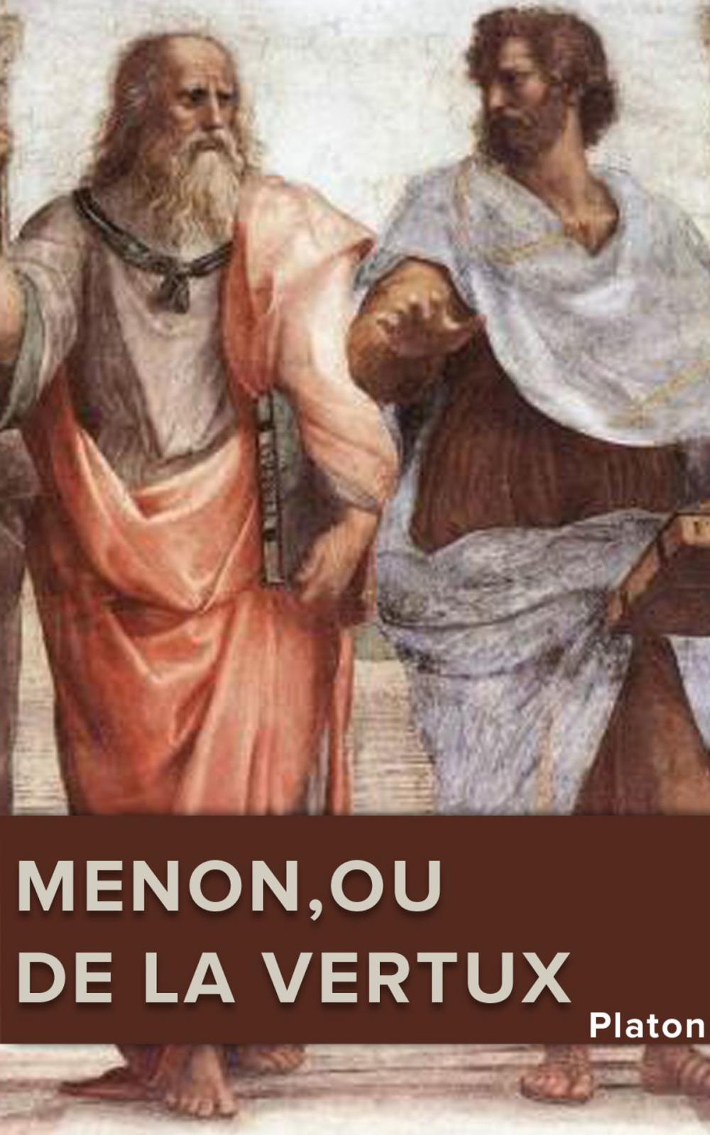 Big bigCover of MENON,ou DE LA VERTU